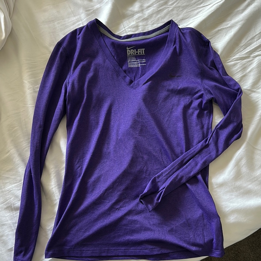 Nike Women's Purple Long Sleeve Top
